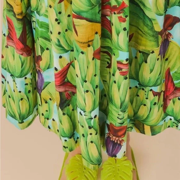 Vibrant Green Monstera Leaf Jelly Sandals PURCHASED IN BRAZIL 🇧🇷 - Picture 2 of 5